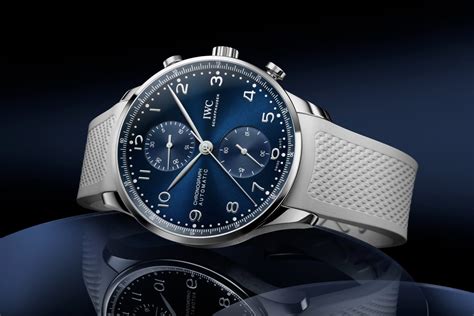 iwc portugieser chronograph rubber strap|iwc portugieser chronograph review.